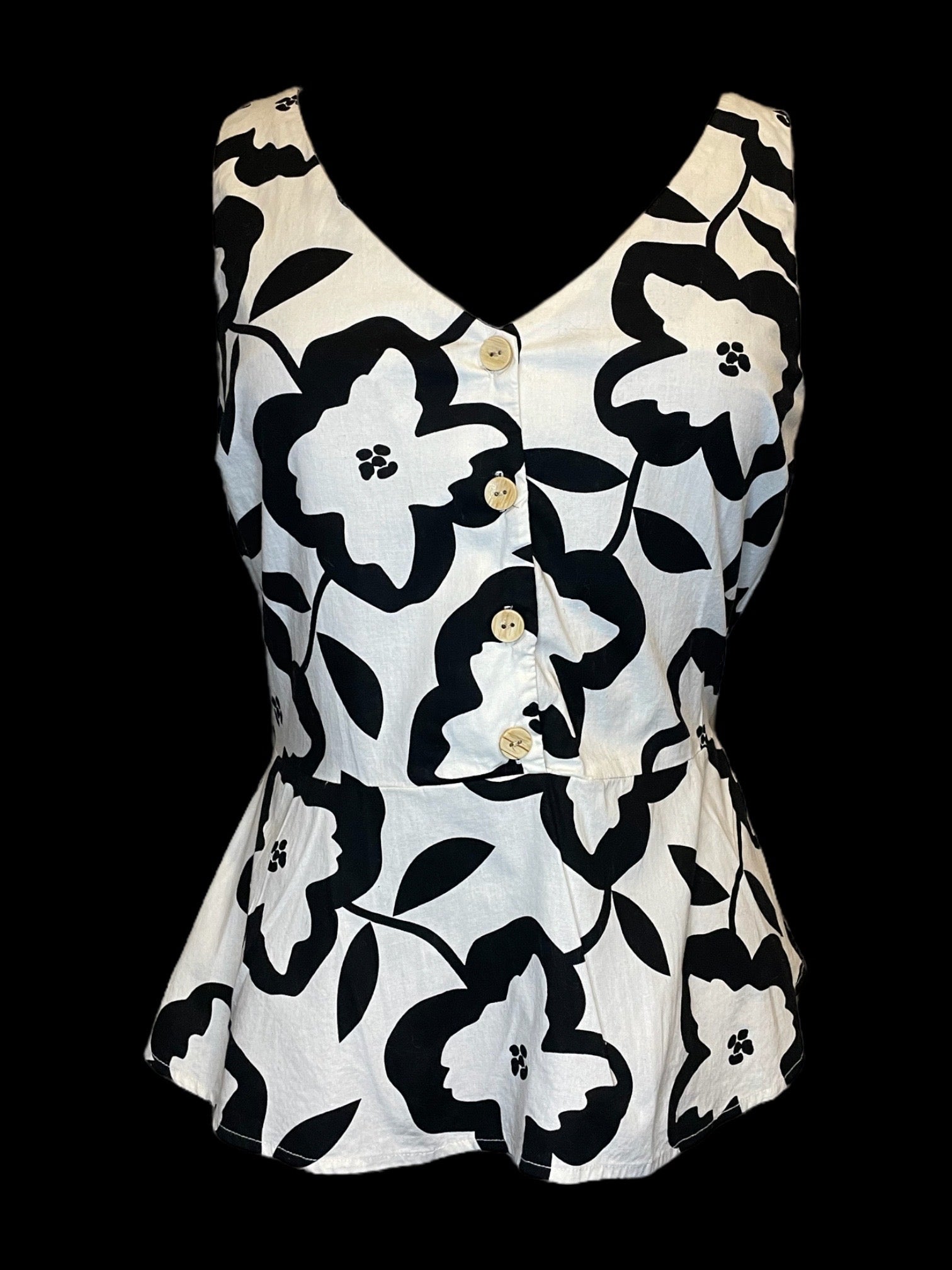 NWT LOUIS VUITTON Ivory White CUT OUT FLORAL Top SLEEVELESS BLOUSE