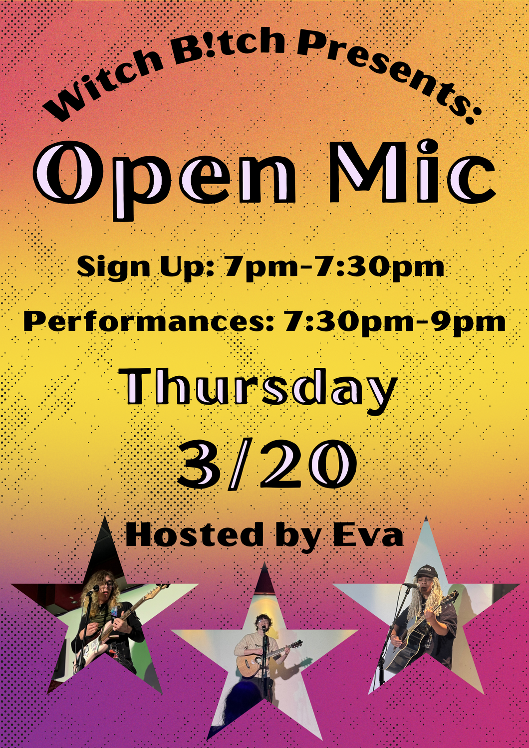 3/20 Open Mic